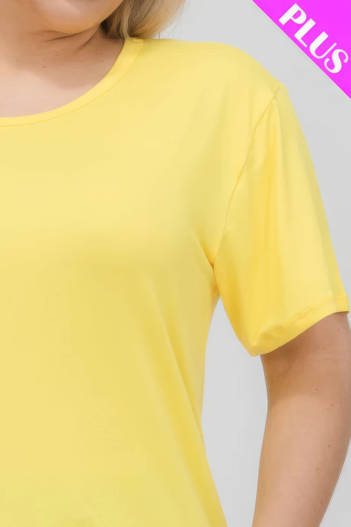 Plus Size Basic Short Sleeve T-shirt