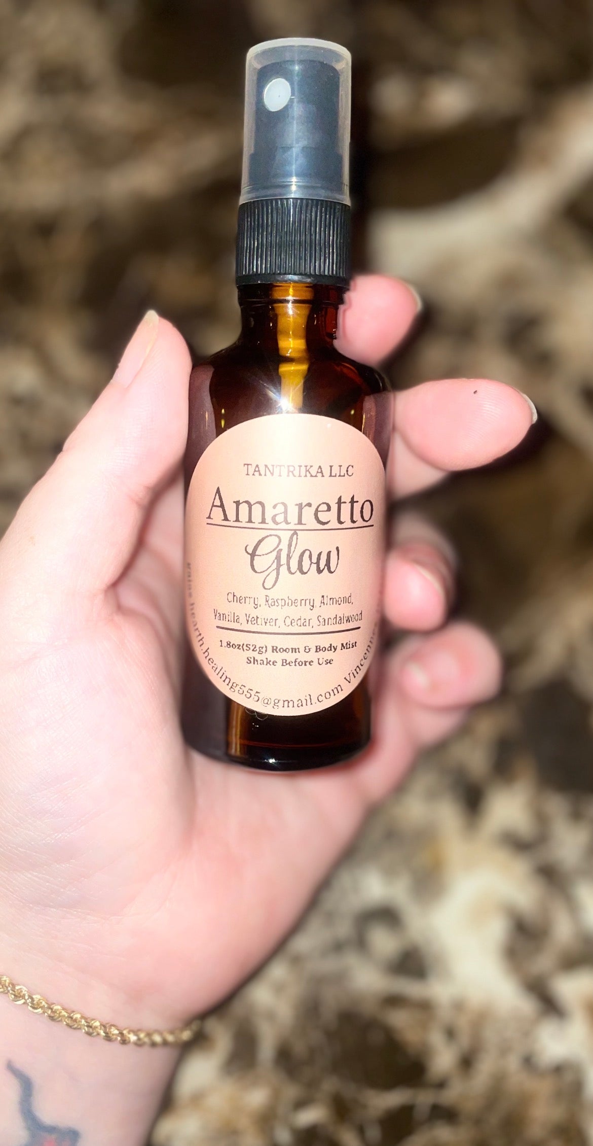 Amaretto Glow Room & Body Mist 🍒🥃✨