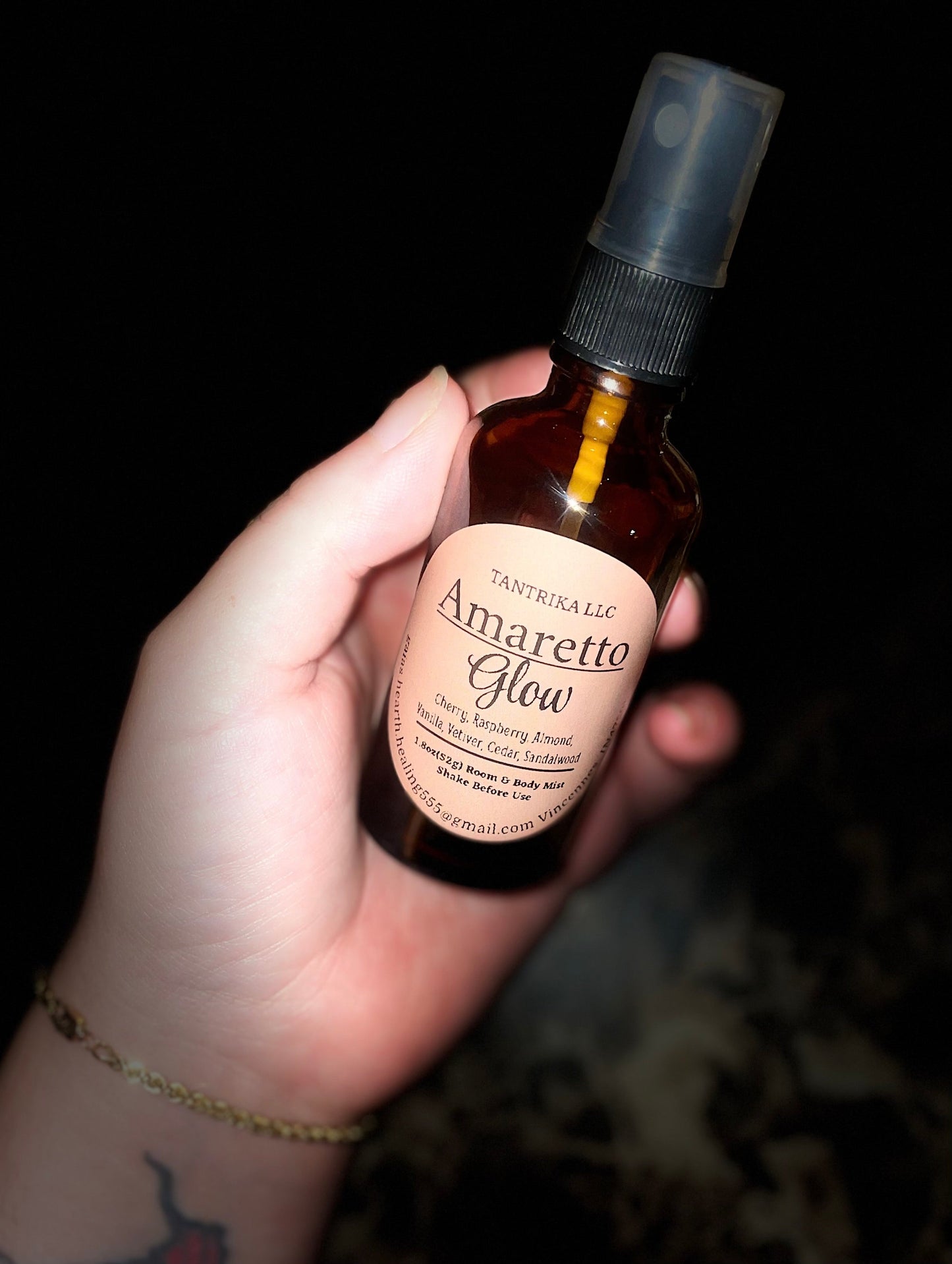 Amaretto Glow Room & Body Mist 🍒🥃✨